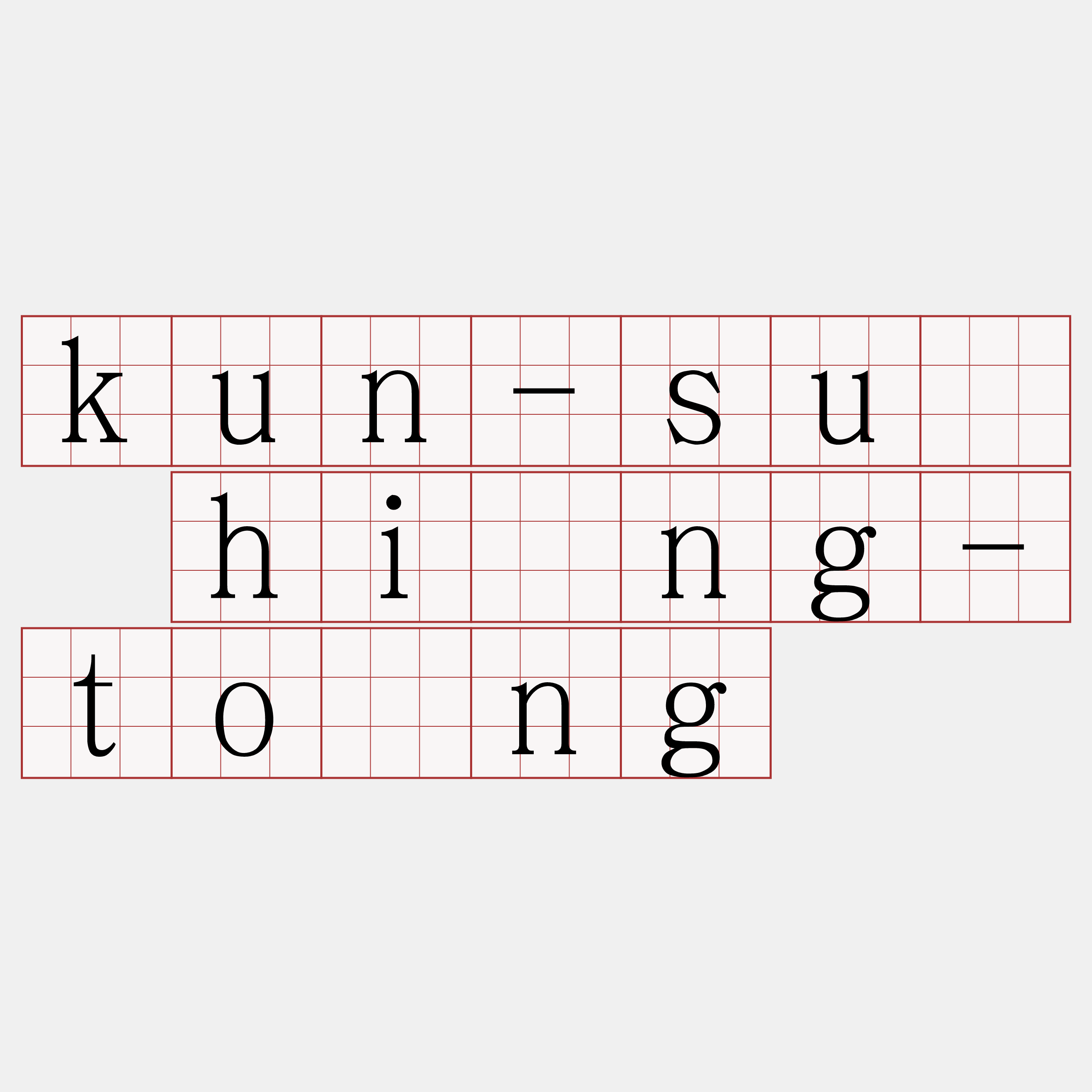 kun-sū hîng-tōng